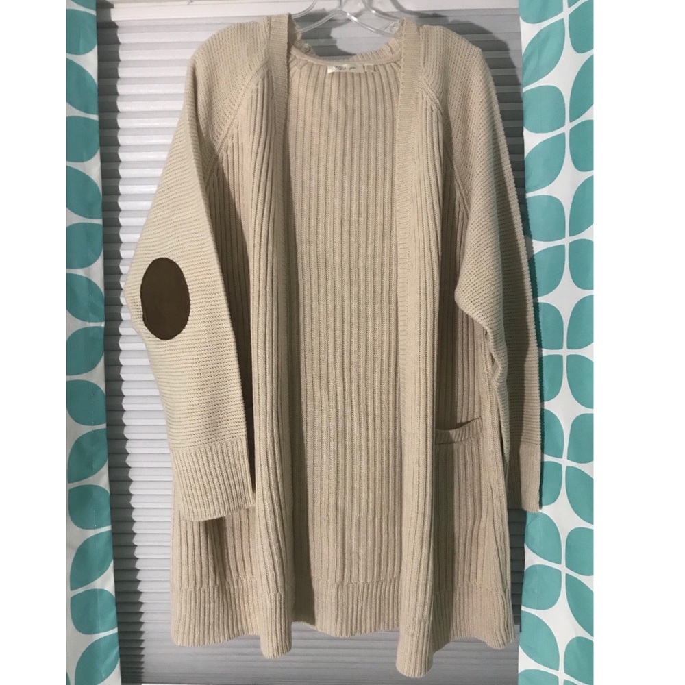 Tan knit cardigan 3X